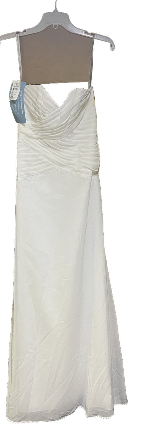 ALFRED ANGELO BRIDESMAIDS 7381L White BNWT Size 8